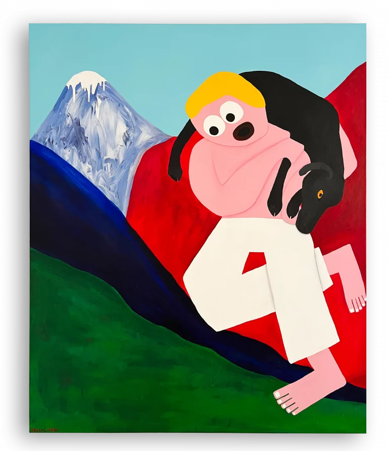 "Reise mit Schaf?" - Acrylics on Canvas - 170 x 140cm, 2023