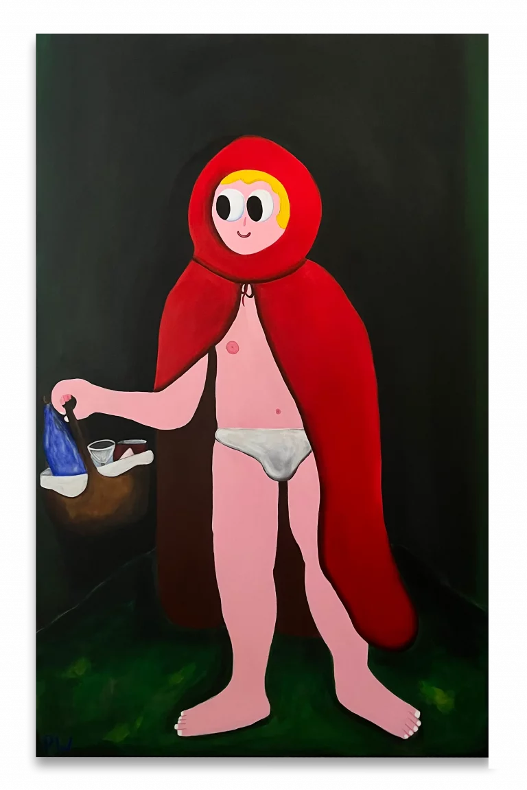 „Aufm Rückweg von Großmuddi“, 160 × 100 cm, Acrylic on canvas, 2025