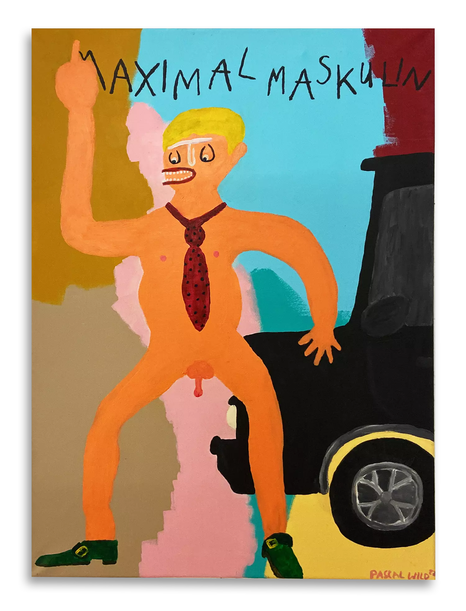"Maximal Maskulin #6" - Acrylic on Canvas - 70 x 50cm