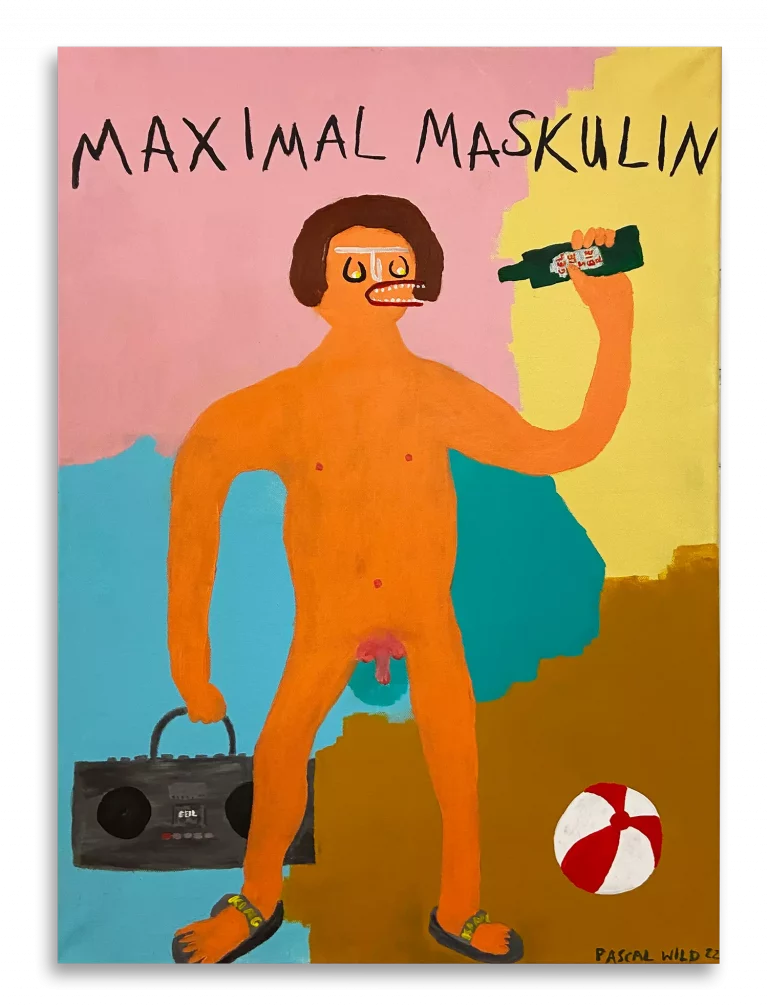 "Maximal Maskulin #5" - Acrylic on Canvas - 70 x 50cm
