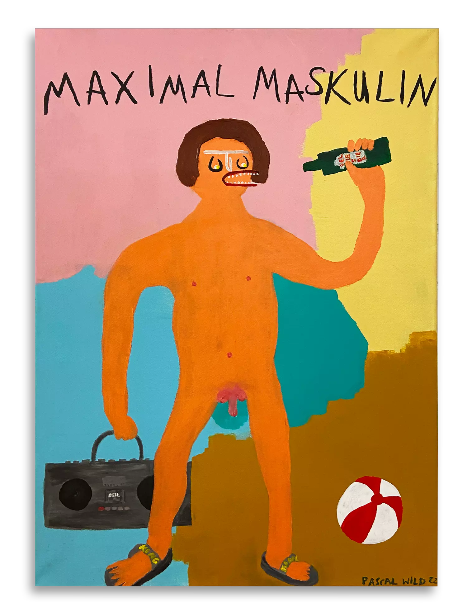 "Maximal Maskulin #7" - Acrylic on Canvas - 70 x 50cm