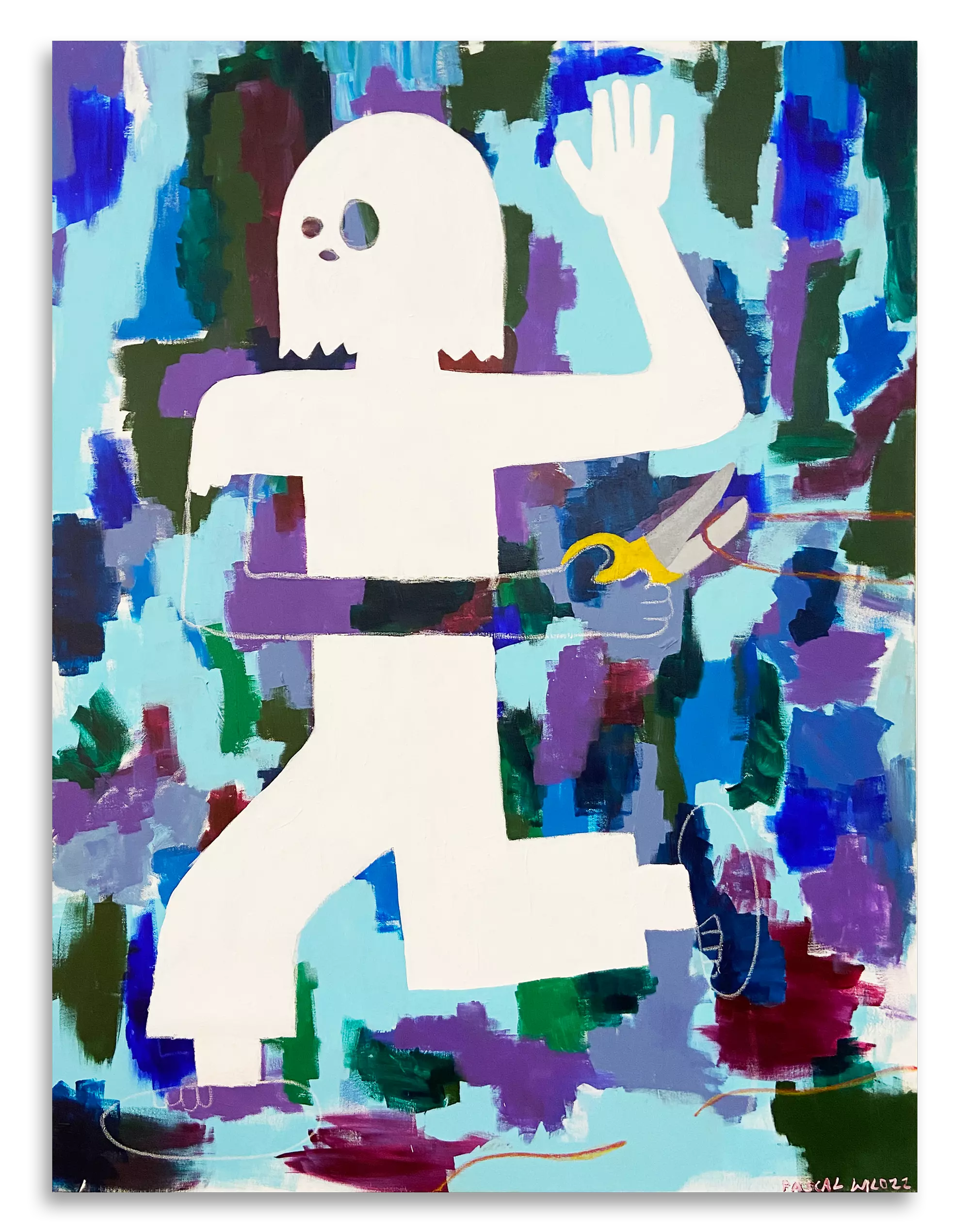 "Ghosting" - Acrylic on Canvas - 150 x 110cm